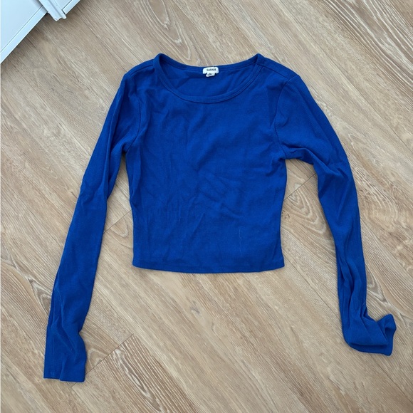 GARAGE EXTRA SMALL LONG SLEEVE TOP - DARK BLUE - Picture 2 of 4